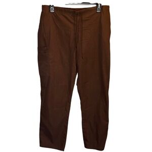 SB Scrubs Petite M Brown Cargo Scrub Pants Women
